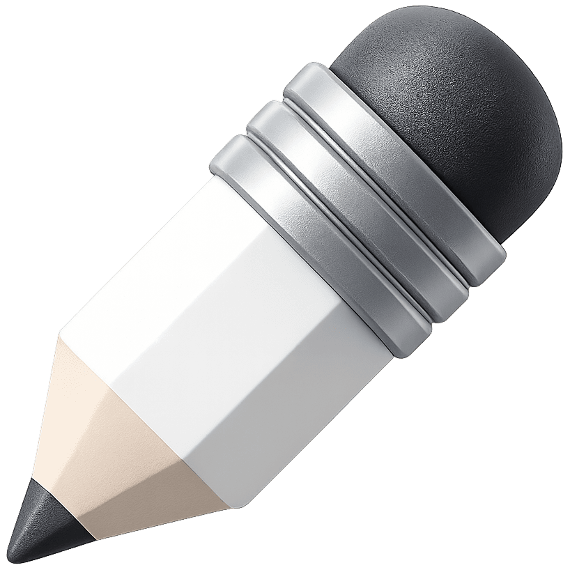 Weißer Bleistift